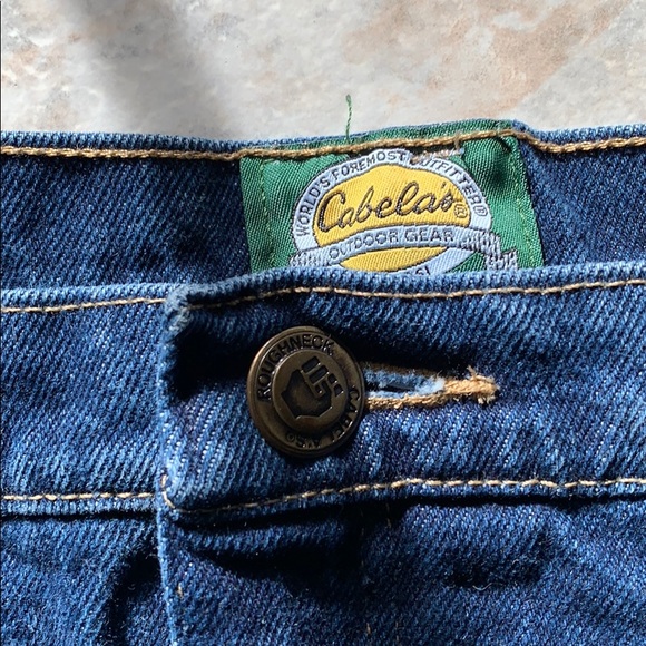 Cabela’s flannel lined jeans EUC - Picture 3 of 7